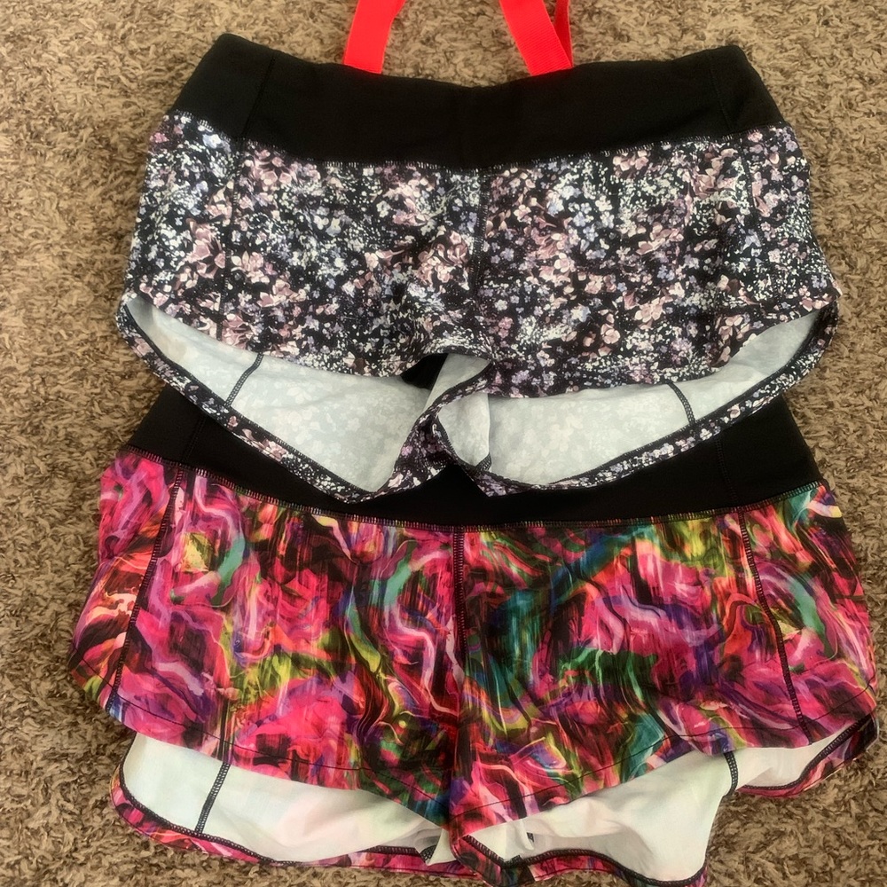 Lululemon running shorts, size 4